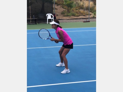 Right photo of tennis players