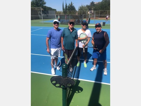 Right photo of tennis players