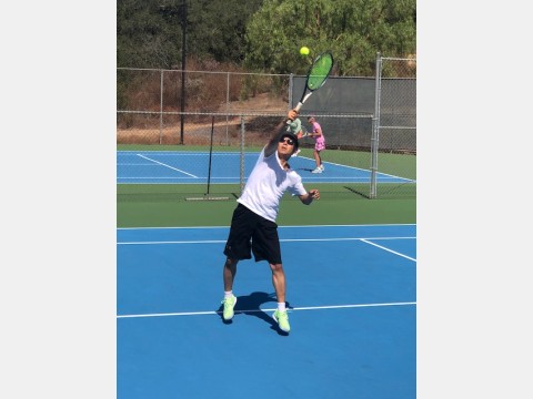 Right photo of tennis players