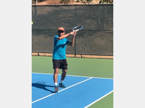 Right photo of tennis players