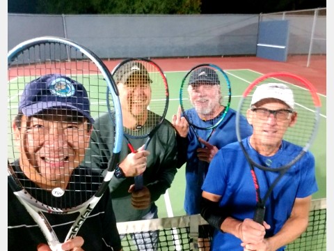 Right photo of tennis players