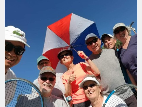 Right photo of tennis players