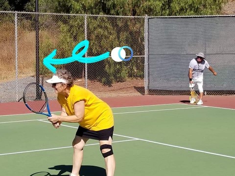 Right photo of tennis players